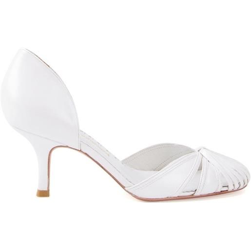 Sarah Chofakian mid-heel pumps - bianco
