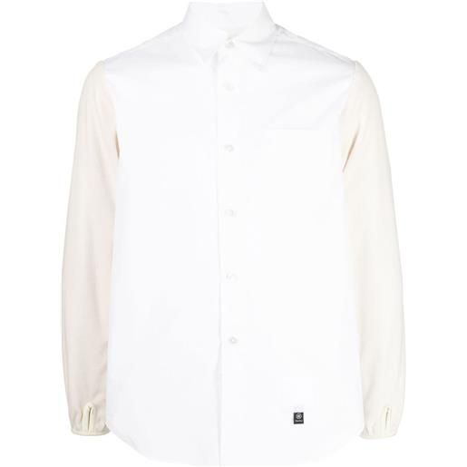 Fumito Ganryu camicia con inserti - bianco