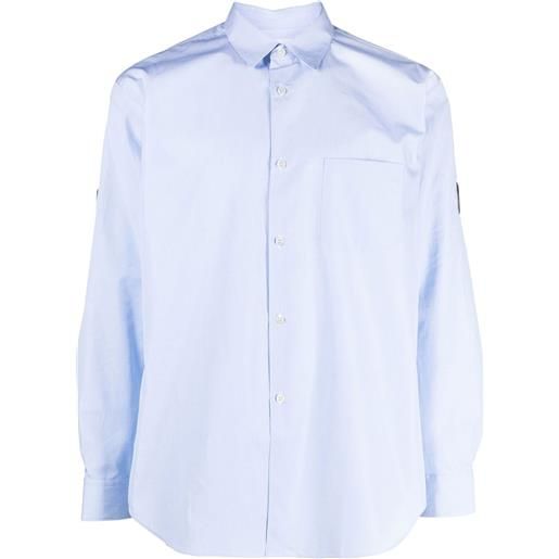 Comme Des Garçons Shirt camicia con inserti - blu