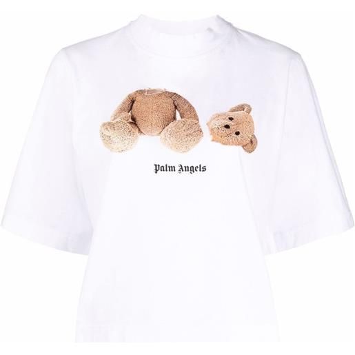 Palm Angels t-shirt teddy bear - bianco