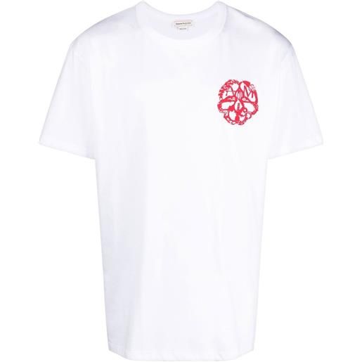 Alexander McQueen t-shirt con stampa grafica - bianco