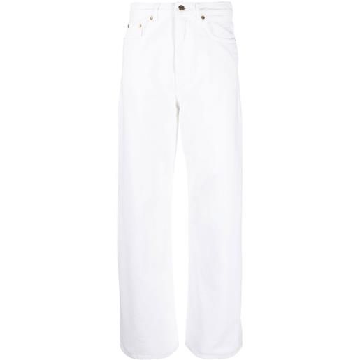 Golden Goose jeans a gamba ampia - bianco