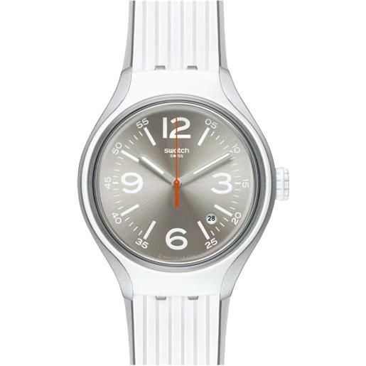 Swatch / irony x-lite / go dance / orologio unisex / quadrante argentato / cassa alluminio / cinturino silicone