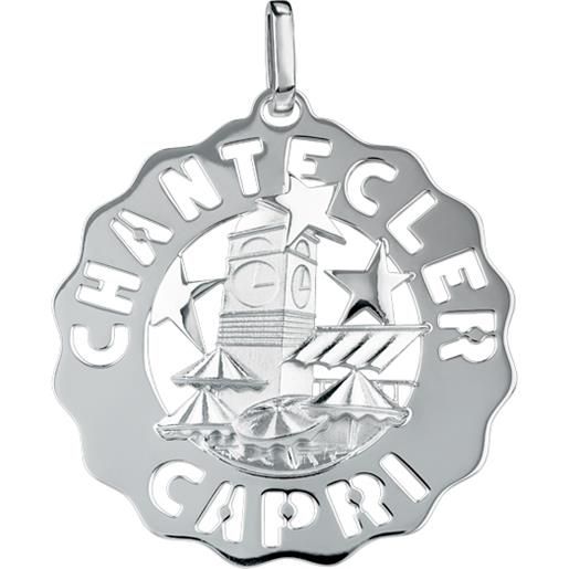 Chantecler / logo / ciondolo grande piazzetta / argento