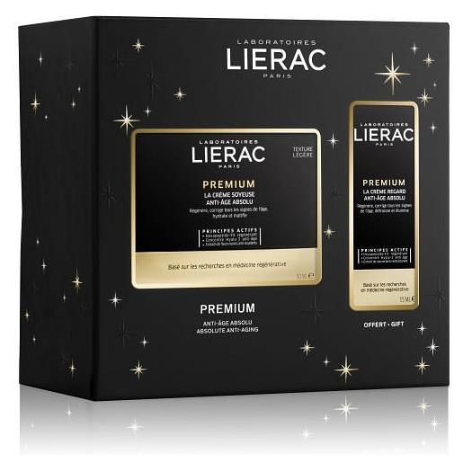 Lierac coffret premium silky cream 50 ml + eyes 15 ml offered