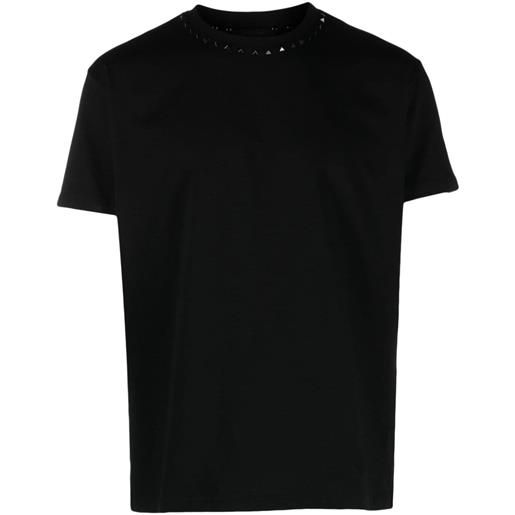 Valentino Garavani t-shirt untitled con borchie - nero