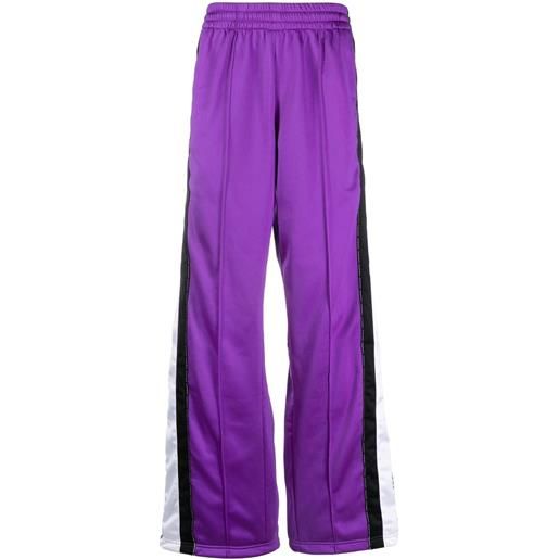 VTMNTS pantaloni con righe laterali - viola
