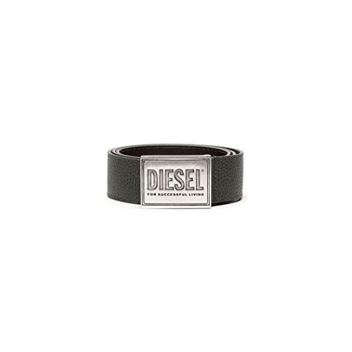 Diesel b-grain ii, cintura uomo, nero (nero), 75 cm