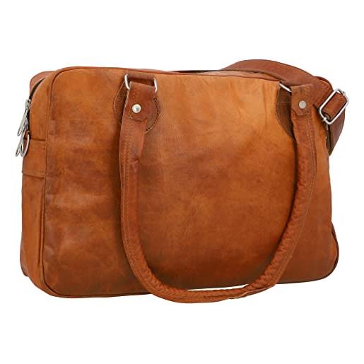 Gusti borse in pelle - borsa per trasportatore emily shopper unpag vintage brown leather ladies