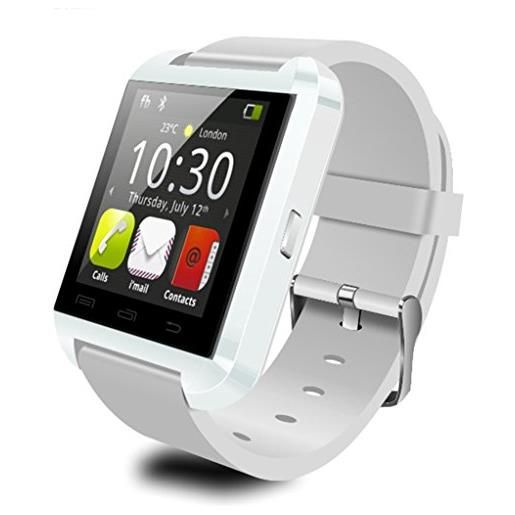 iTecoSky smartwatch da donna/uomo sport bluetooth smart watch bracciale orologio da polso sport fitness tracker pedometro per i. Phone ios android phone smartwach pk (bianco)