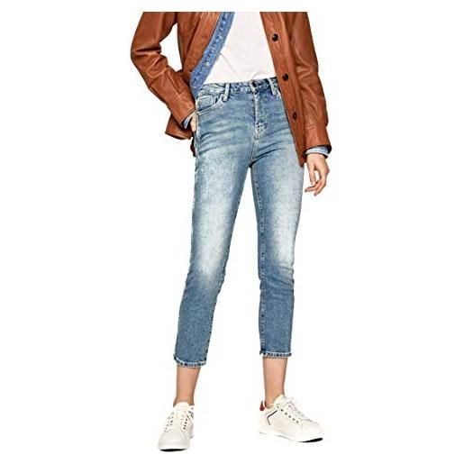 Pepe Jeans dion 7/8, jeans donna, blu (archive light used), 24 lungo