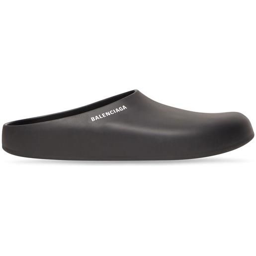 Balenciaga sandali slides eva con stampa - nero