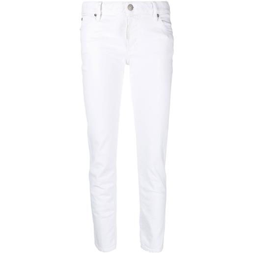 Dsquared2 jeans skinny white bull - bianco