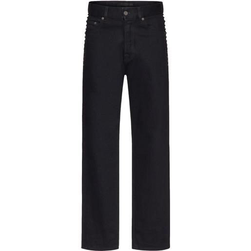 Valentino Garavani jeans dritti rockstud - nero