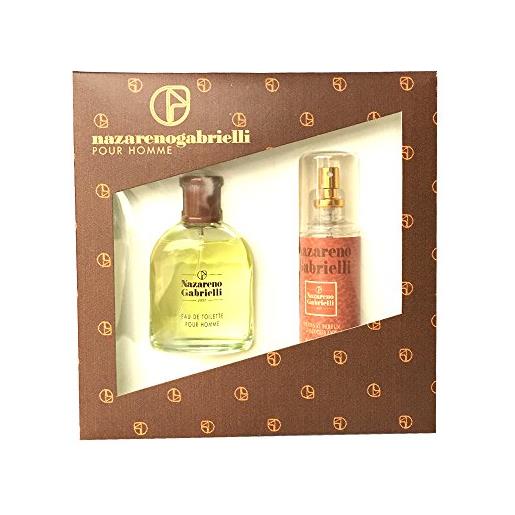 Nazareno Gabrielli gift set pour homme: eau de toilette 100 ml + original parfum & deodorant 100 ml uomo