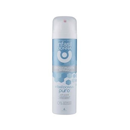 Infasil set 6 infasil deodorante spray puro ml 150 cura e igiene del corpo