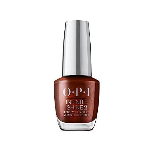 Wella opi infinite shine, smalto per unghie a lunga durata, jewel be bold collection, bring out the big gems, marrone shimmer, 15ml