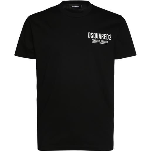 DSQUARED2 t-shirt ceresio 9 in jersey di cotone