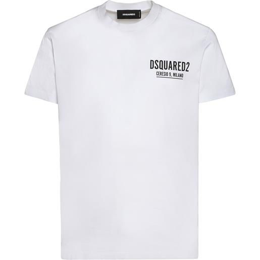 DSQUARED2 t-shirt ceresio 9 in jersey di cotone