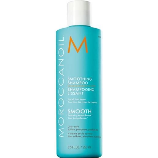 Moroccanoil smoothing shampoo 250ml - shampoo disciplinante lisciante capelli ribelli crespi