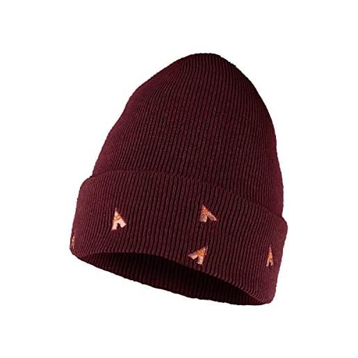Buff cappello in tricot per bambini otty tipi maroon unisex taglia unica