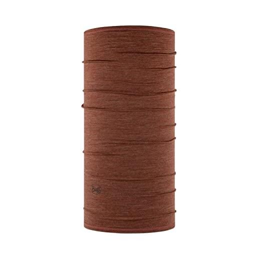 Buff wood multistripes, merino leggero neckwear unisex-adult, legno multi strisce, taglia unica