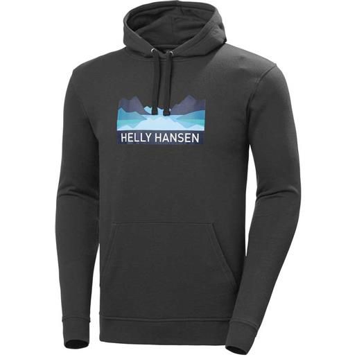 Helly Hansen nord graphic hoodie nero m uomo