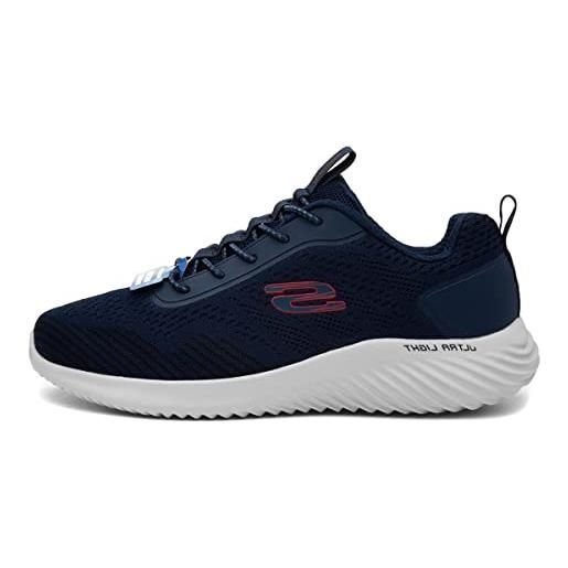 Skechers bounder 232377, scarpe uomo, blue navy, 45.5 eu