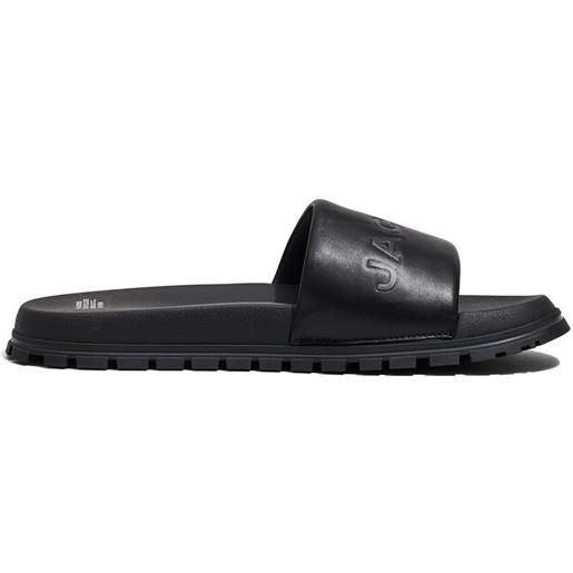 Marc Jacobs sandali slides con logo goffrato - nero