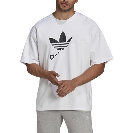 Adidas t-shirt da uomo adicolor tricot interlock bianca