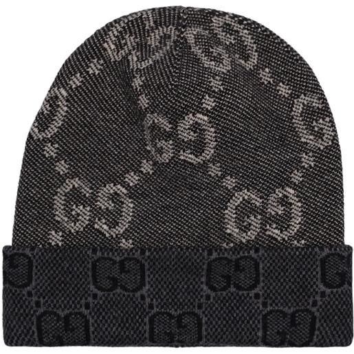 GUCCI cappello beanie in maglia di lana gg