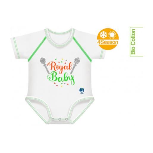 J Bimbi body taglia unica 0-36 mesi per neonato e bimbo in cotone bio 4season royal baby jbimbi
