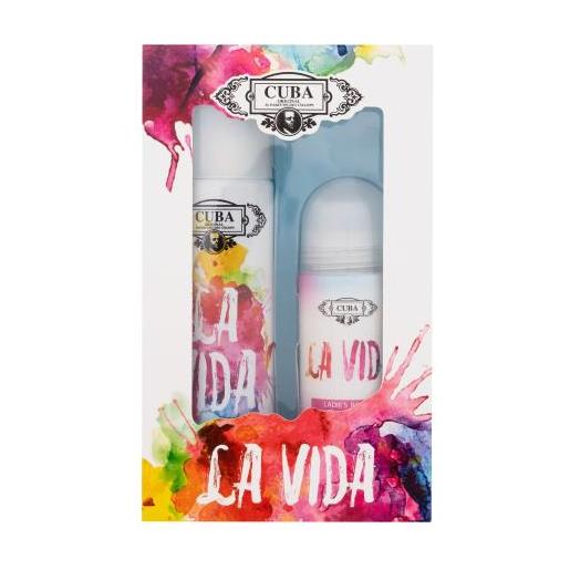 Cuba la vida cofanetti eau de parfum 100 ml + antiperspirante roll-on 50 ml per donna
