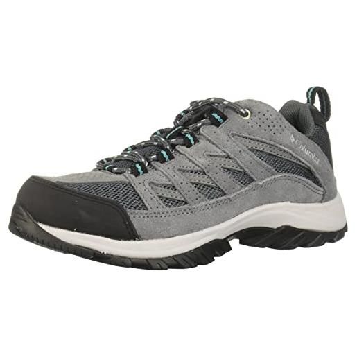 Columbia crestwood scarpe da trekking basse donna, grigio (graphite x pacific rim), 37.5 eu