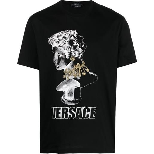 Versace t-shirt con stampa - nero