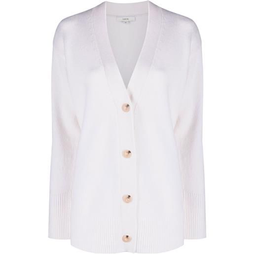Vince cardigan weekend con scollo a v - bianco