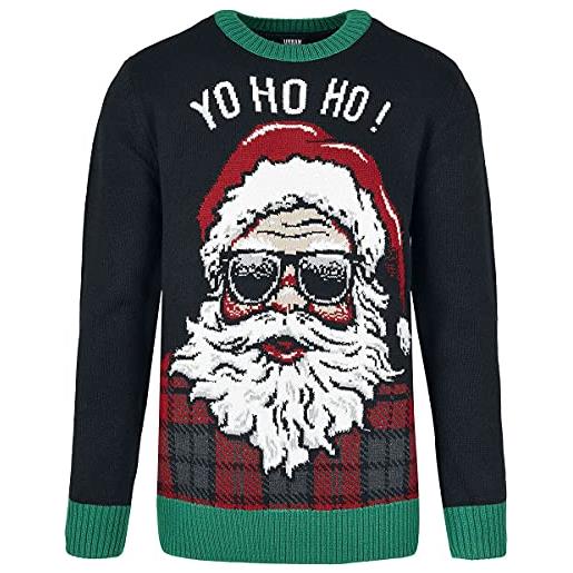 Urban Classics felpa ho ho ho felpe, nero, xxxl unisex-adulto