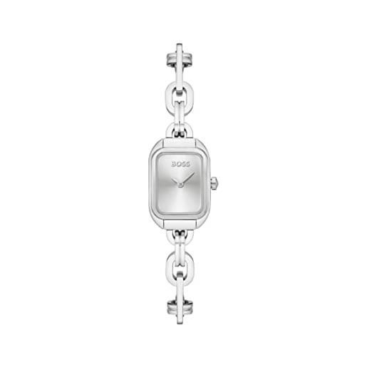 Boss orologio analogico al quarzo da donna con cinturino in acciaio inossidabile argentato - 1502654