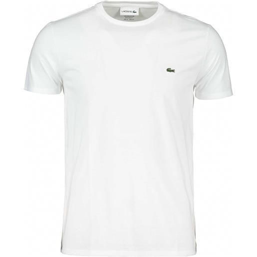 LACOSTE t-shirt logo in cotone pima bianca