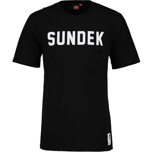 SUNDEK t shirt scritta logo