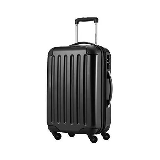 Hauptstadtkoffer - alex - bagaglio a mano da cabina, carrello rigido, 55 cm, 45 litri, estensibile, nero