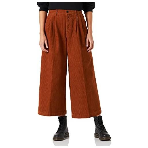 Wrangler super wide leg pantaloni, nutmeg brown, 27w x 34l donna