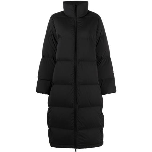 Calvin Klein cappotto imbottito con scollo a imbuto - nero