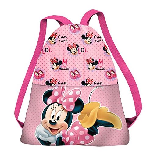 Disney minni mouse lying-sacca 34 cm, rosa, 27 x 34 cm