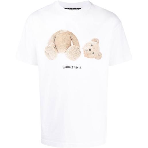 Palm Angels t-shirt con stampa bear - bianco