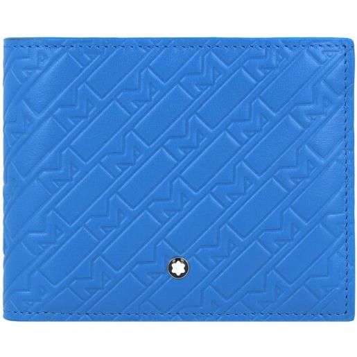 Montblanc m_gram 4810 portafoglio in pelle 12 cm blu