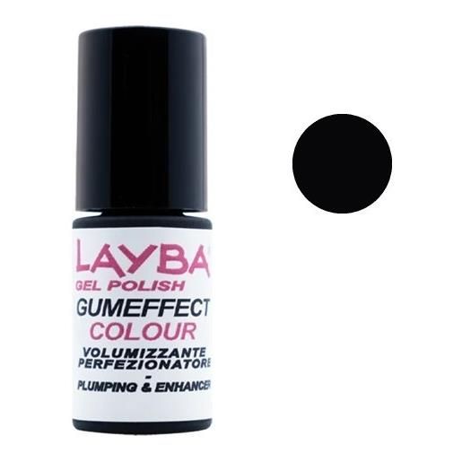 LAYLA layba gumeffect colour - smalto gel n. 12 black 40