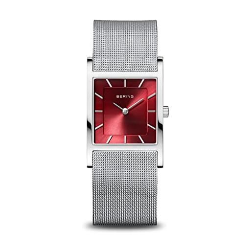 BERING orologio da donna analogico al quarzo, collezione classic, con cinturino in acciaio inossidabile e vetro zaffiro 10426-003-s