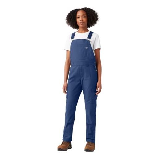 Dickies rinsed utility bib overalls, overall donna, blu (indigo rinse), xs