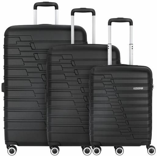 American Tourister activair 3 set di bagagli a 4 ruote 3 pezzi. Nero